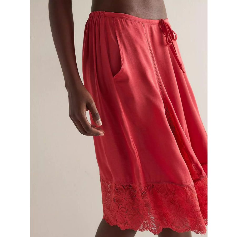 Lace Trimmed Shorts Apparel and Accessories