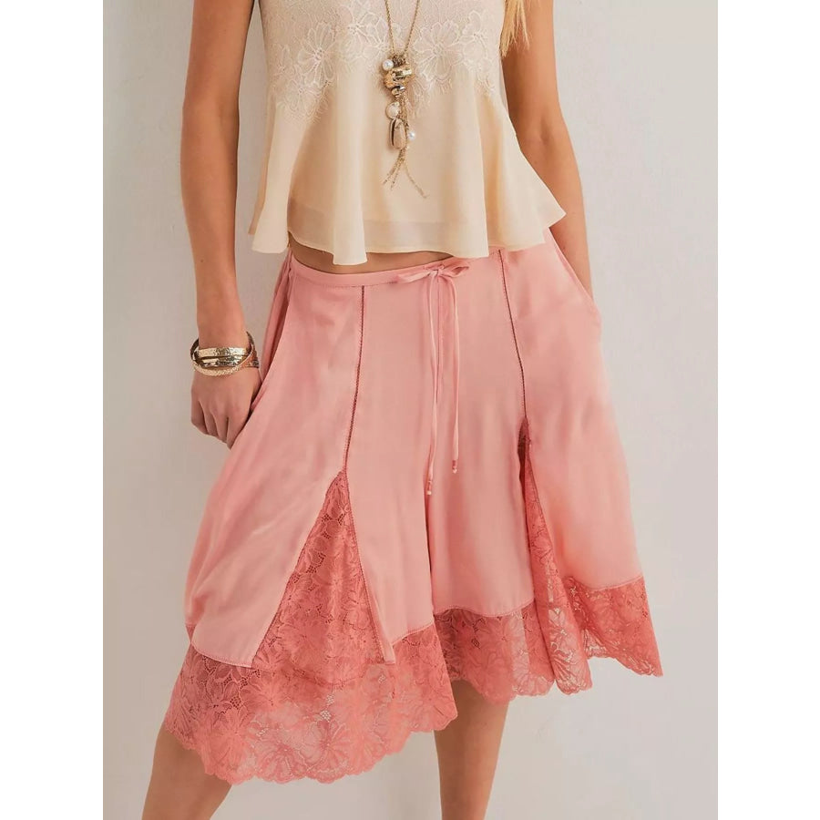 Lace Trimmed Shorts Apparel and Accessories