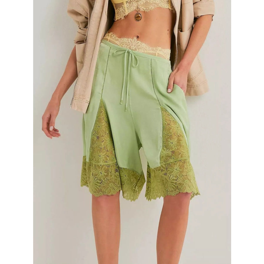 Lace Trimmed Shorts Apparel and Accessories