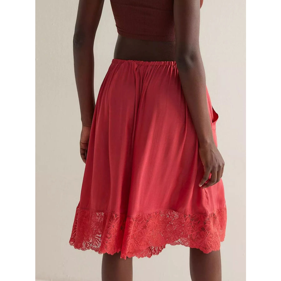 Lace Trimmed Shorts Apparel and Accessories