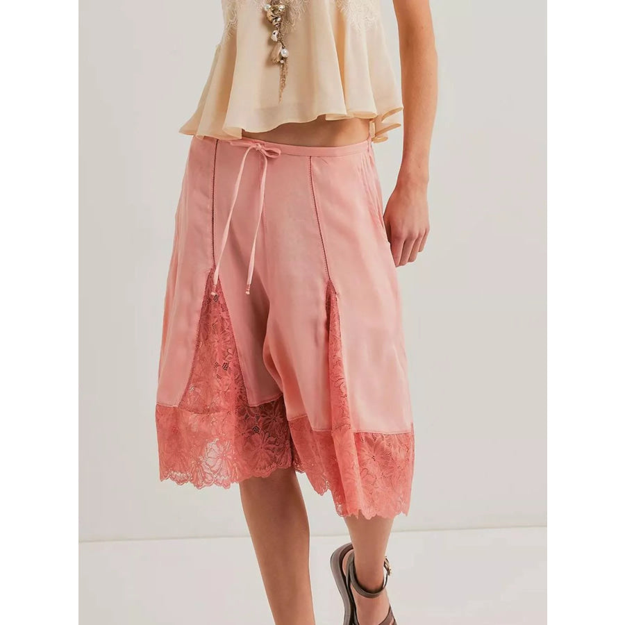 Lace Trimmed Shorts Apparel and Accessories