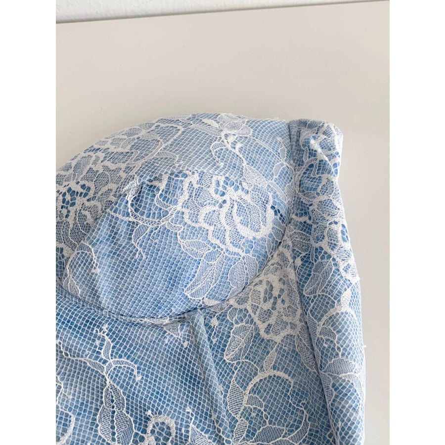 Lace Trimmed Tube Top Apparel and Accessories