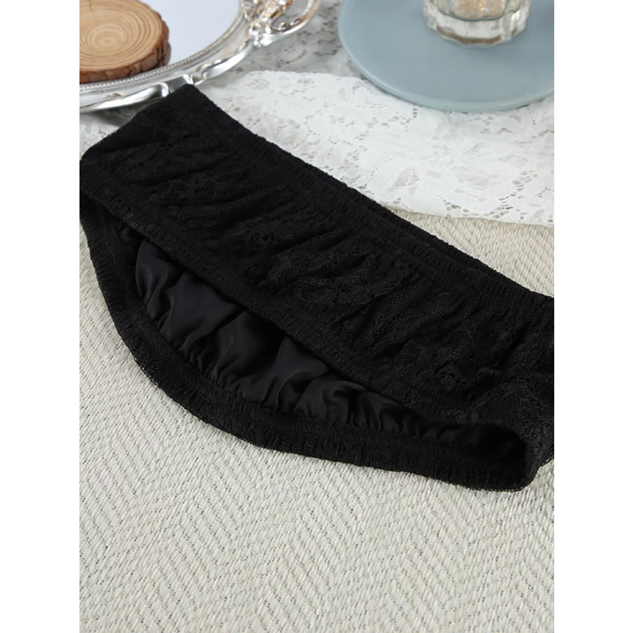 Lace Tube Top & Cardigan and Shorts Three-Piece Lounge Set Apparel and Accessories