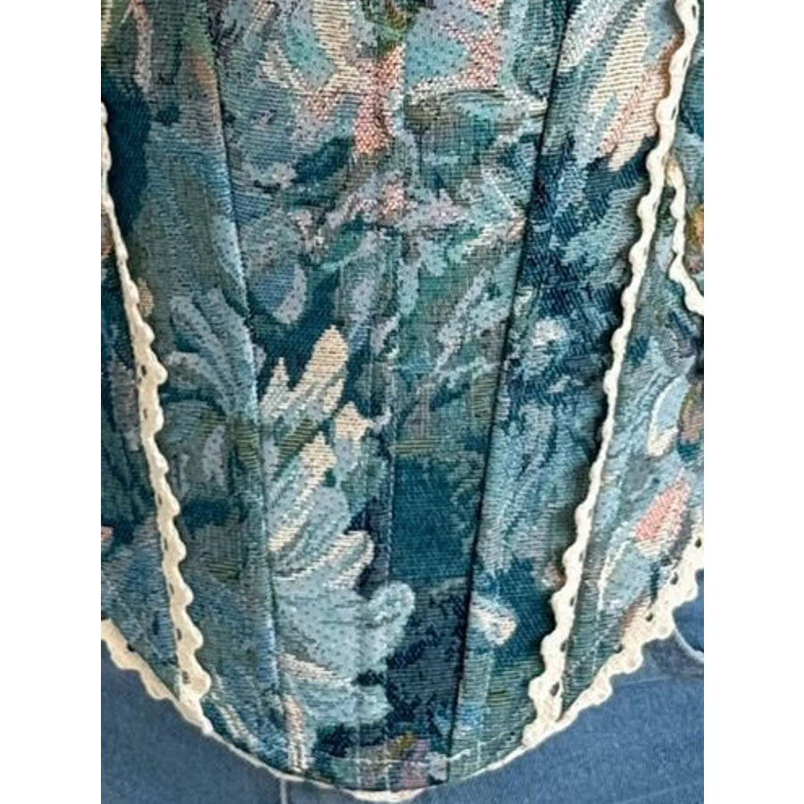 Lace Up Back Printed Cami Apparel and Accessories