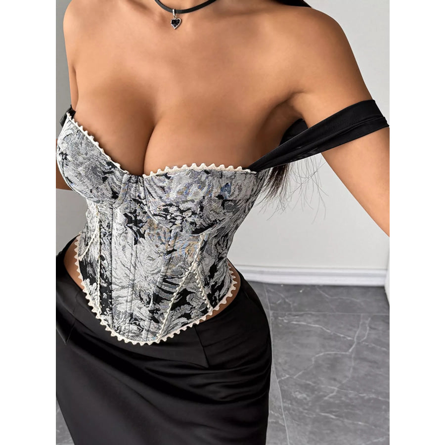 Lace Up Back Printed Cami Apparel and Accessories
