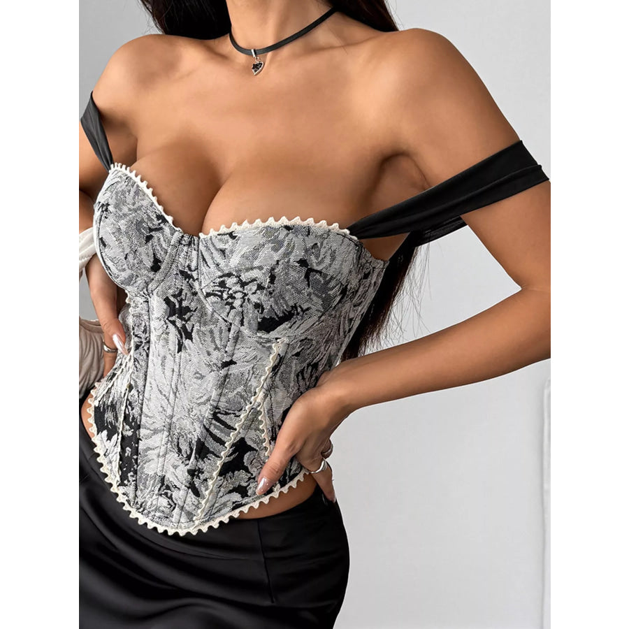 Lace Up Back Printed Cami Apparel and Accessories