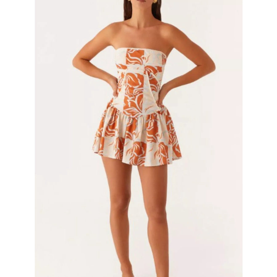Lace Up Back Tube Dress Apparel and Accessories