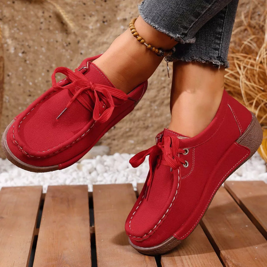 Lace-Up Casual Loafers Apparel and Accessories