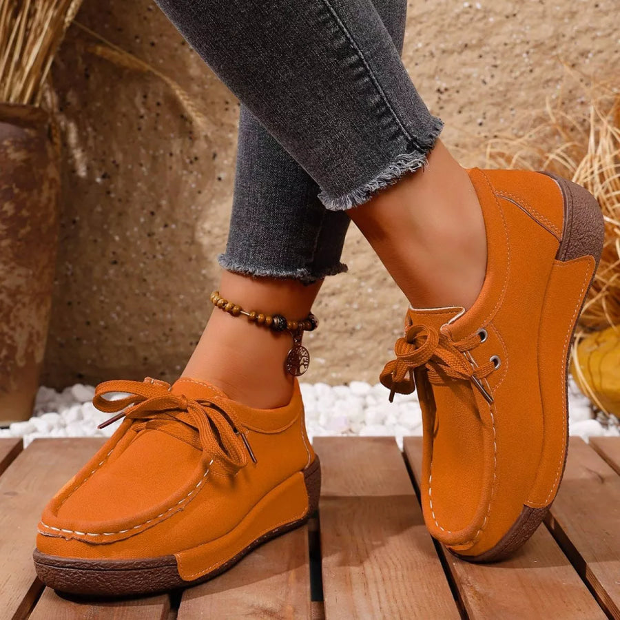 Lace-Up Casual Loafers Apparel and Accessories