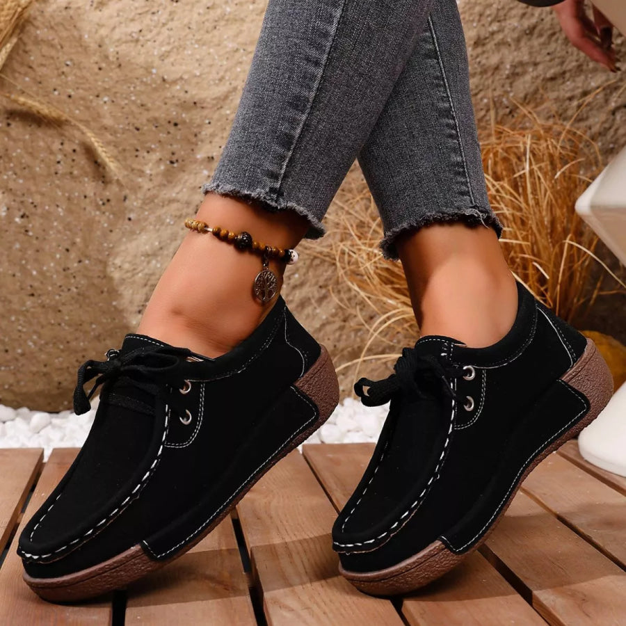Lace-Up Casual Loafers Apparel and Accessories
