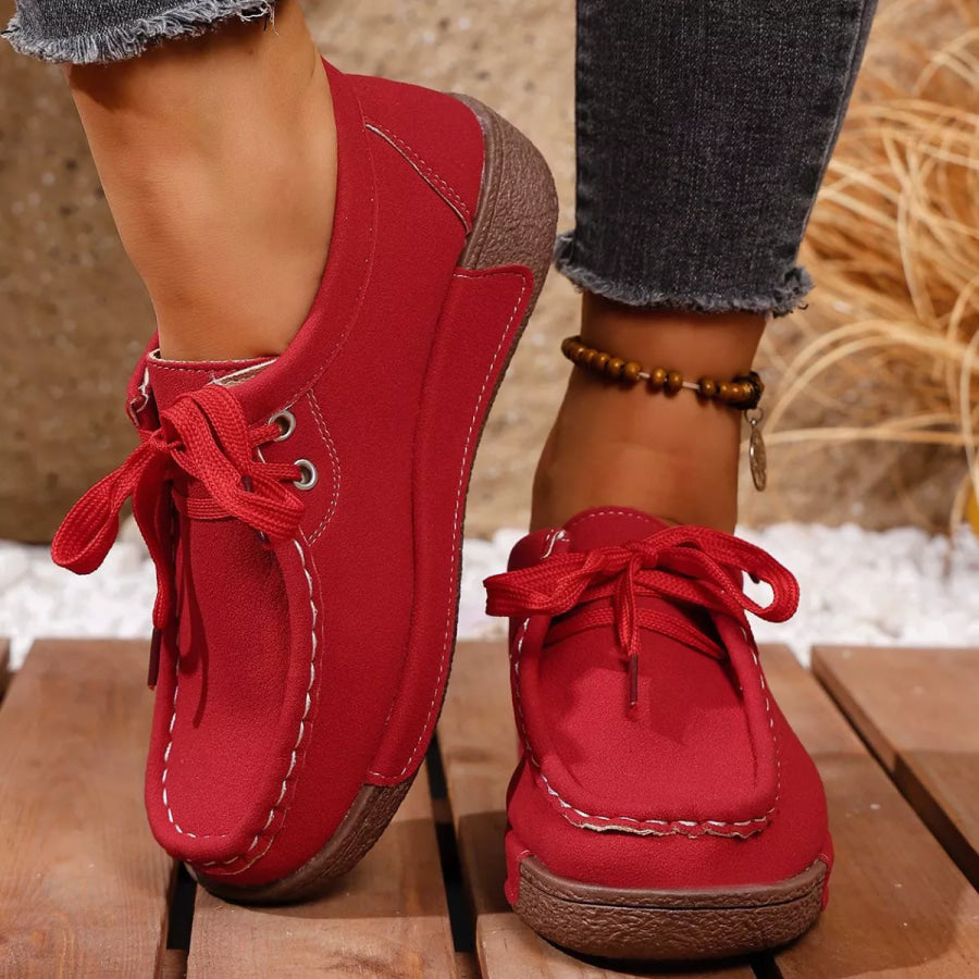 Lace-Up Casual Loafers Apparel and Accessories