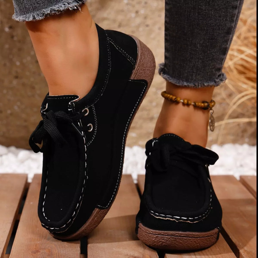 Lace-Up Casual Loafers Apparel and Accessories