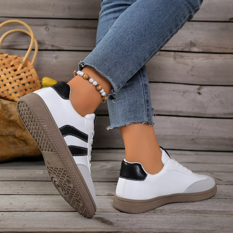 Lace Up Casual Sneakers Apparel and Accessories