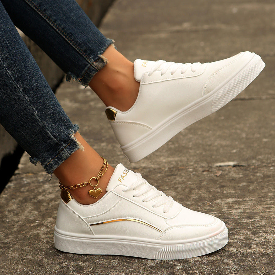 Lace Up Casual Sneakers Apparel and Accessories