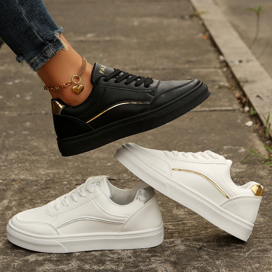 Lace Up Casual Sneakers Apparel and Accessories