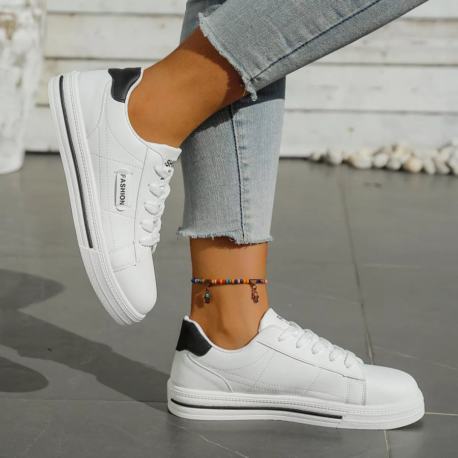 Lace Up Casual Sneakers Apparel and Accessories