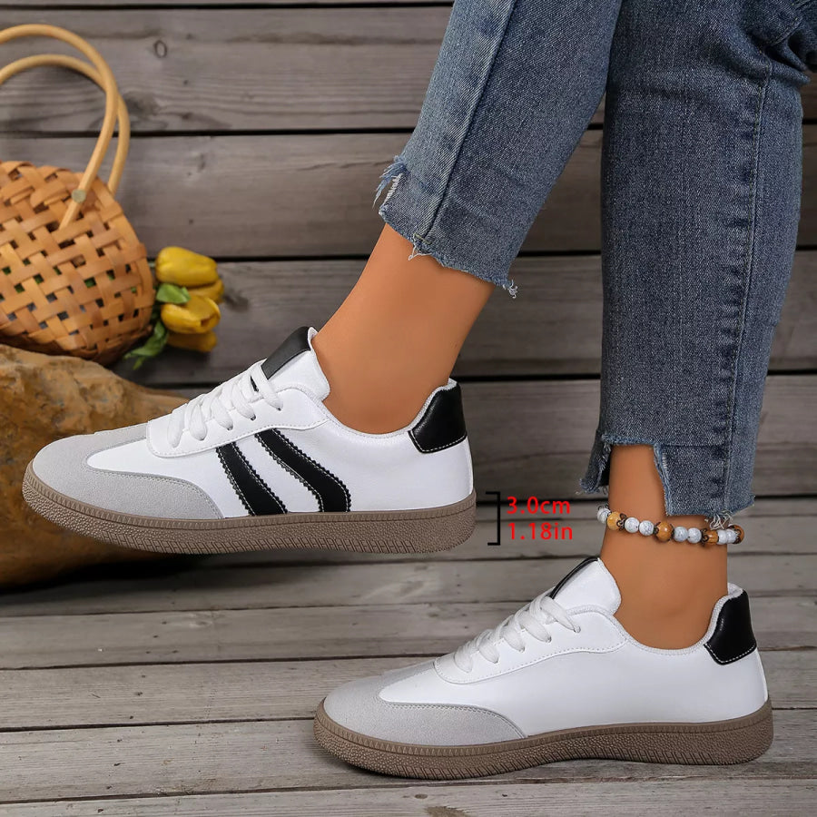 Lace Up Casual Sneakers Apparel and Accessories