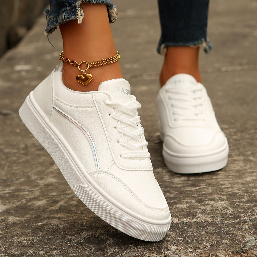 Lace Up Casual Sneakers Apparel and Accessories