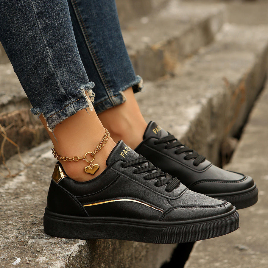 Lace Up Casual Sneakers Apparel and Accessories