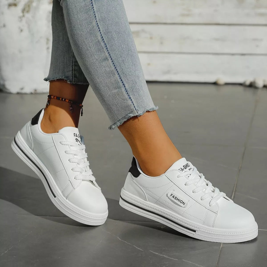 Lace Up Casual Sneakers Apparel and Accessories