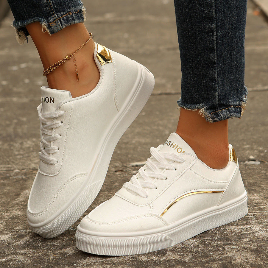 Lace Up Casual Sneakers Apparel and Accessories