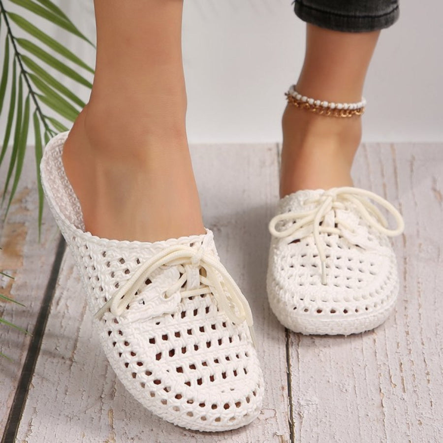 Lace-Up Flat Sandals Apparel and Accessories