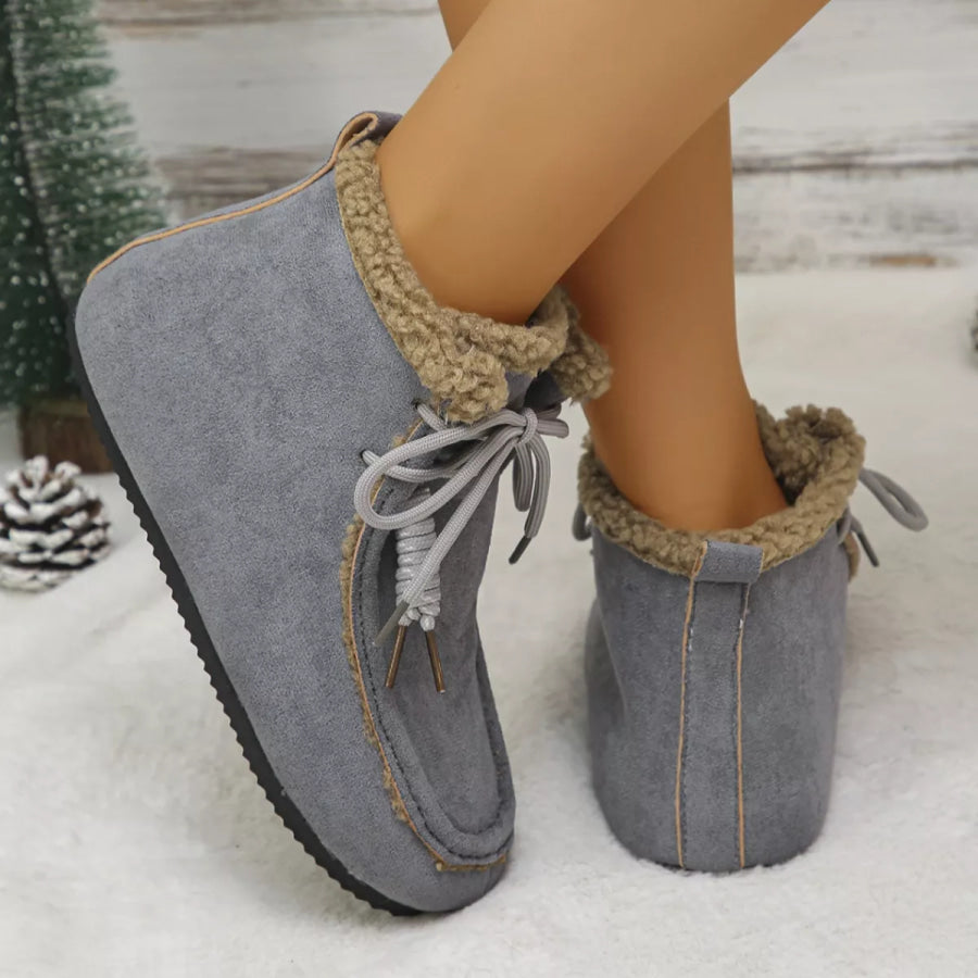 Lace Up Flats Ankle Boots Apparel and Accessories