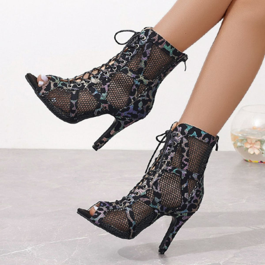 Lace-Up High Heel Sandals Apparel and Accessories
