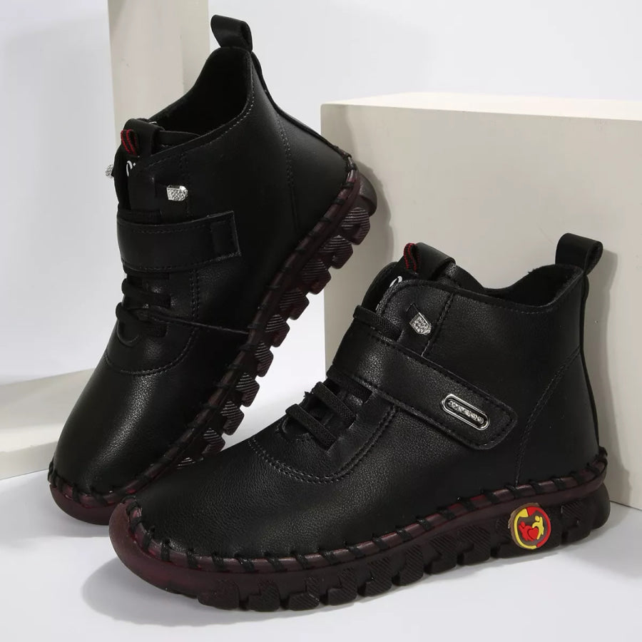 Lace Up Platform Ankle Boots Apparel and Accessories