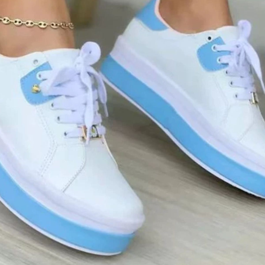 Lace Up Platform Sneakers Apparel and Accessories
