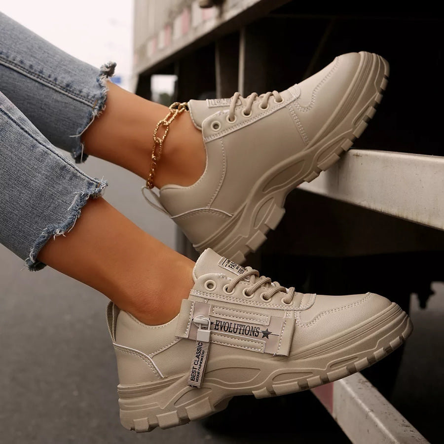 Lace Up Round Toe Athletic Apparel and Accessories