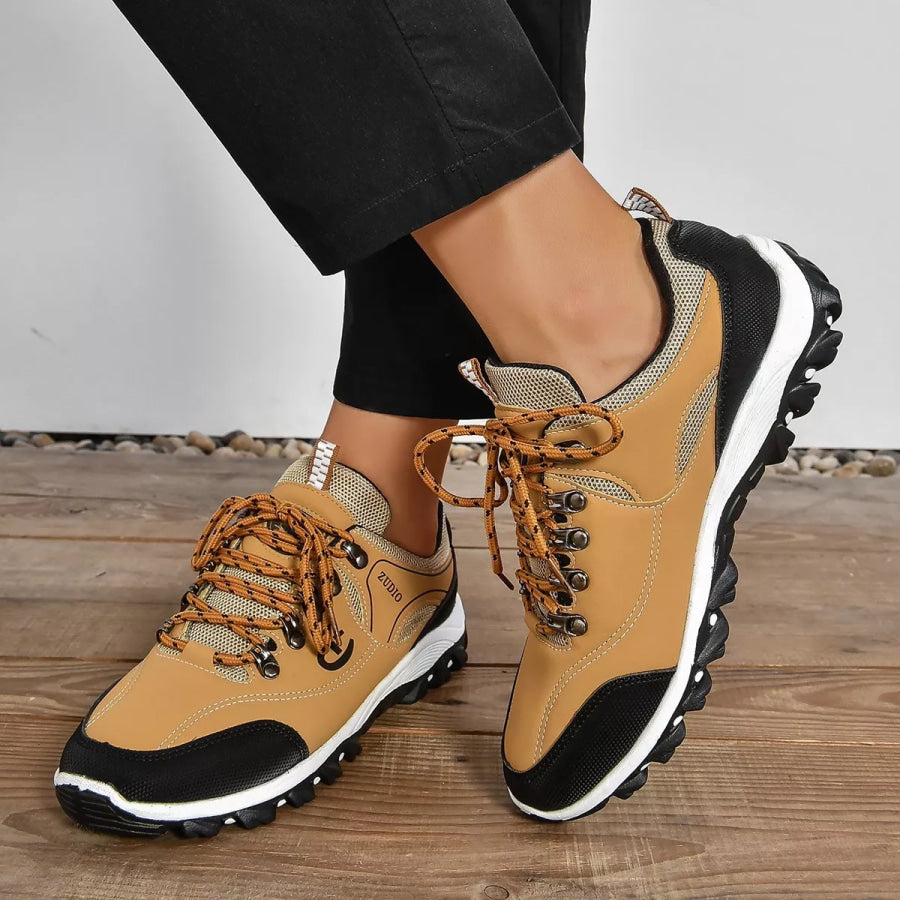 Lace Up Round Toe Sneaker Apparel and Accessories