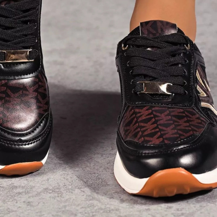 Lace Up Round Toe Sneakers Apparel and Accessories