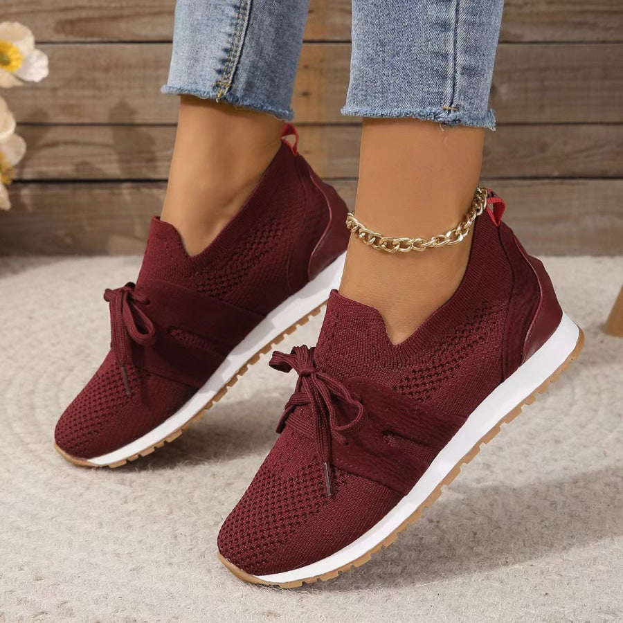 Lace Up Round Toe Woven Athletic Apparel and Accessories