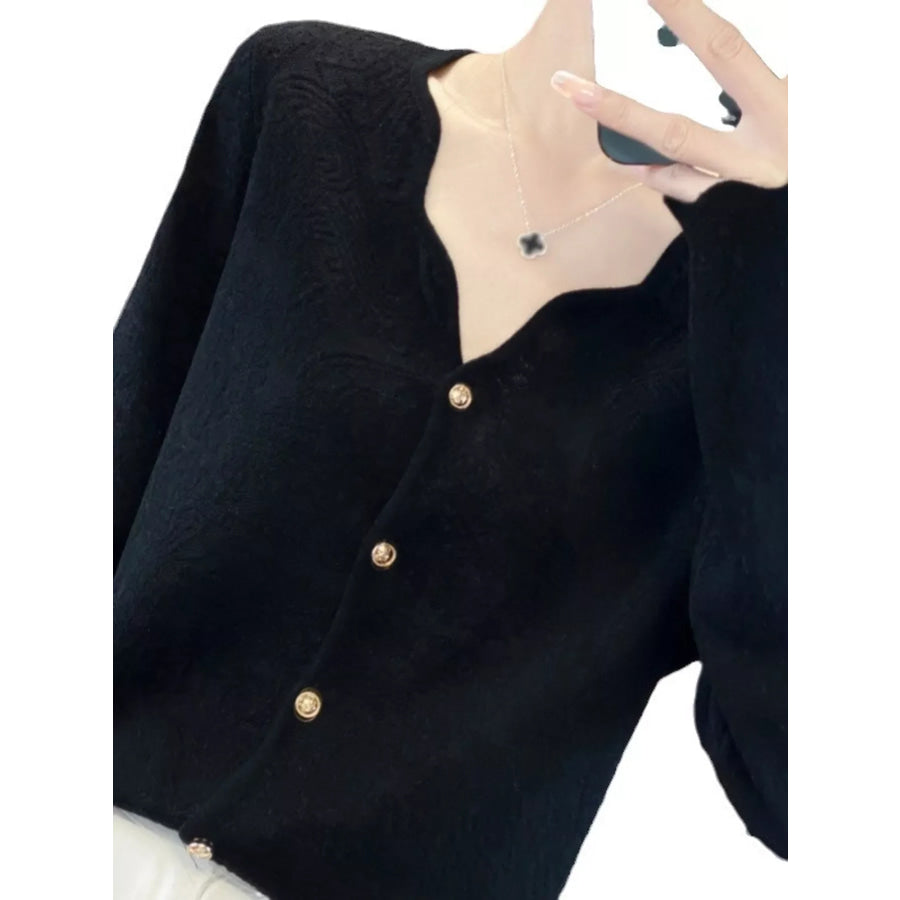 Lace V-Neck Cardigan Apparel and Accessories