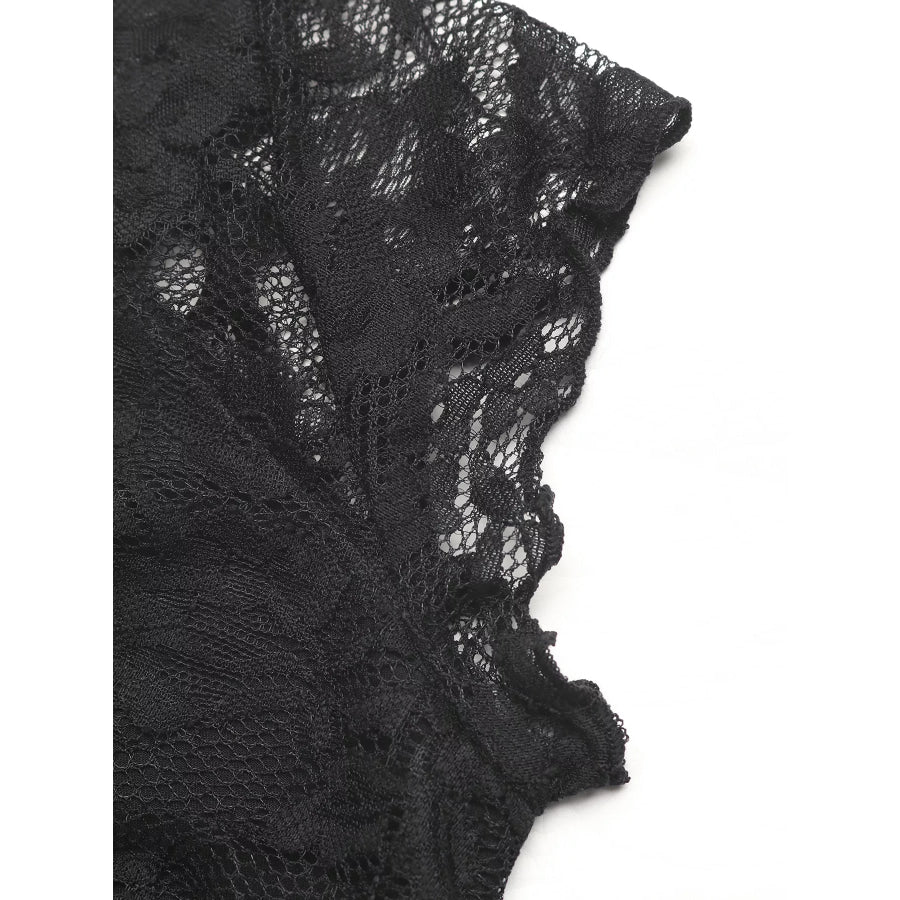 Lace V-Neck Slim Fit T-Shirt Apparel and Accessories