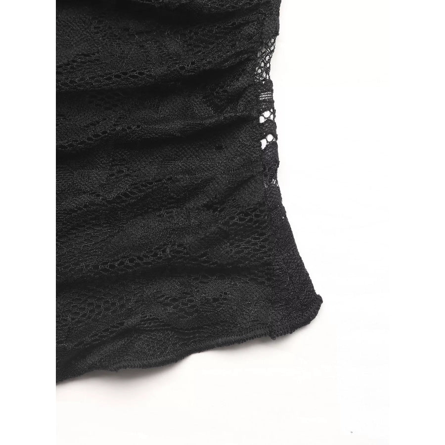Lace V-Neck Slim Fit T-Shirt Apparel and Accessories