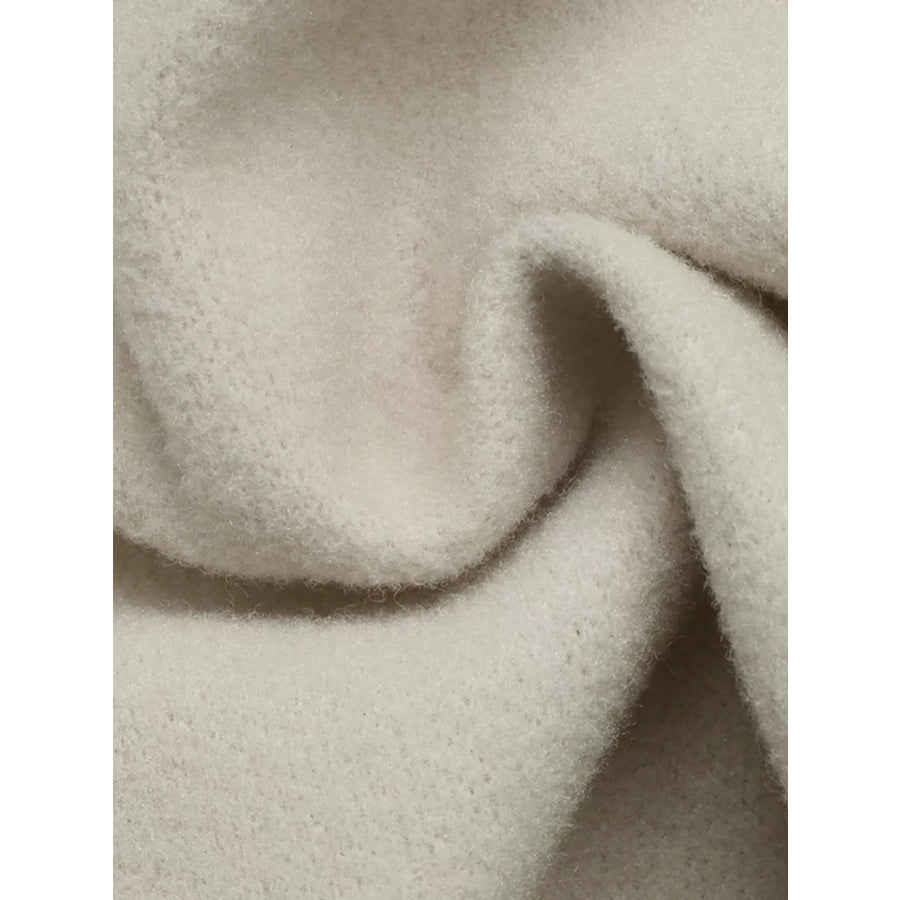Lapel Collar Button Up Outerwear Apparel and Accessories