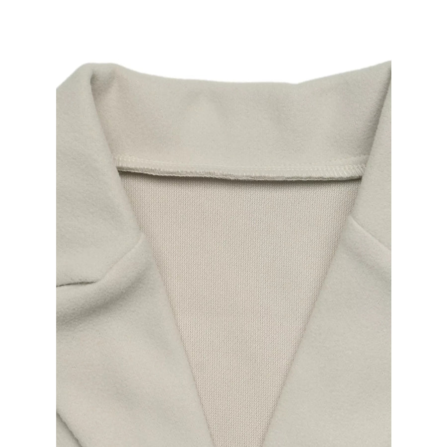 Lapel Collar Button Up Outerwear Apparel and Accessories
