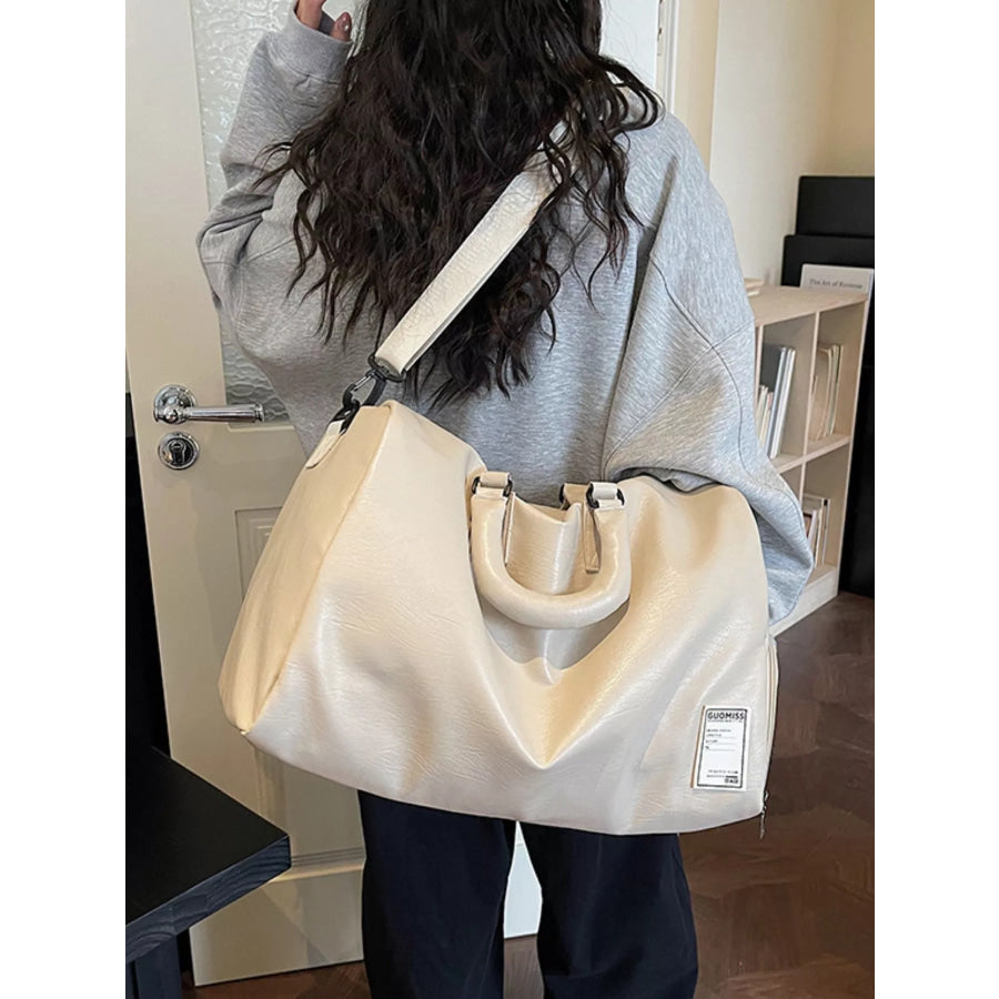 Large Capacity Leather Travel Bag Apparel and Accessories