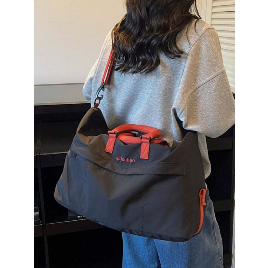 Large Capacity Lightweight Travel Bag Black / One Size Apparel and Accessories