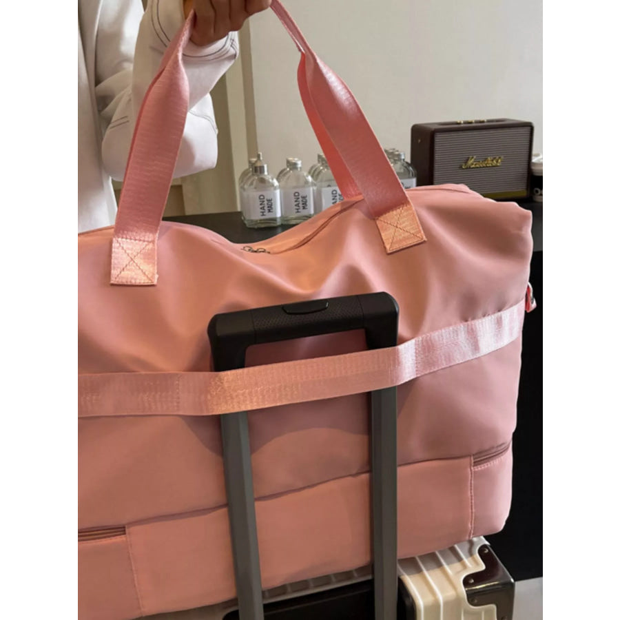 Large Capacity Multi-Pocket Travel Bag Pink / One Size Apparel and Accessories