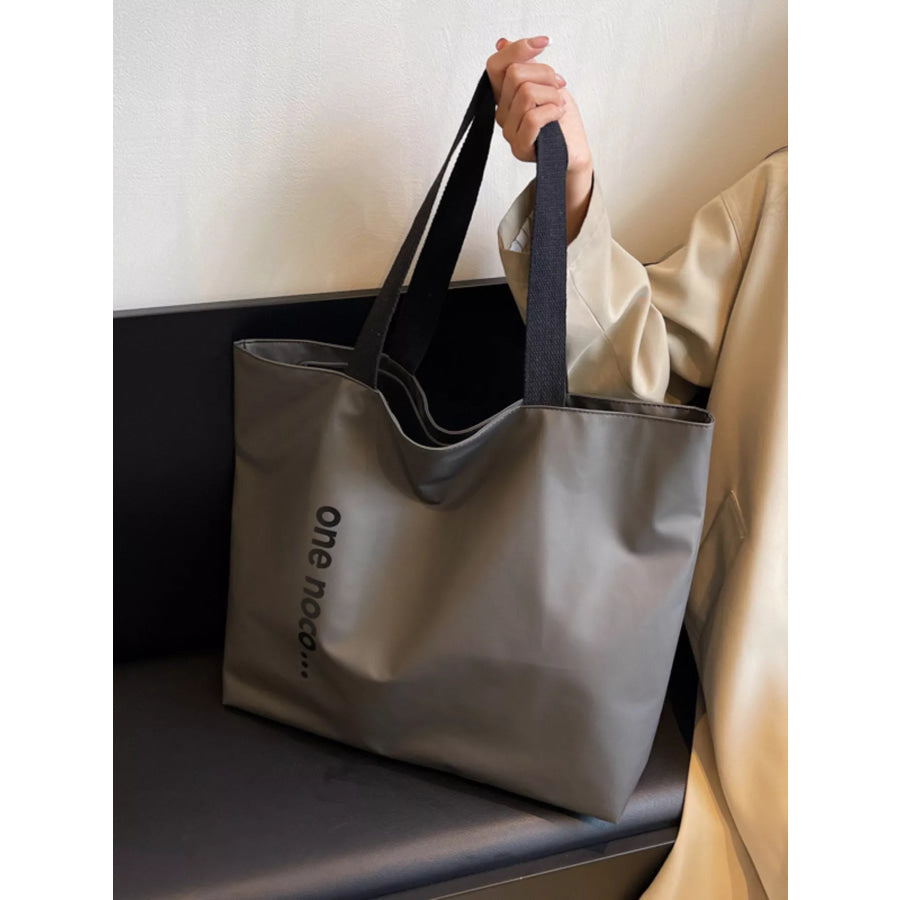 Large Capacity Shoulder Bag Grey / One Size Apparel and Accessories