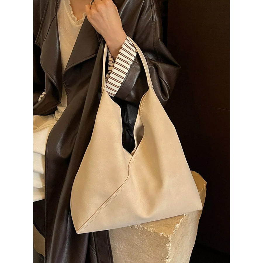 Large Capacity Slouchy Shoulder Bag Off-white / onesize Apparel and Accessories
