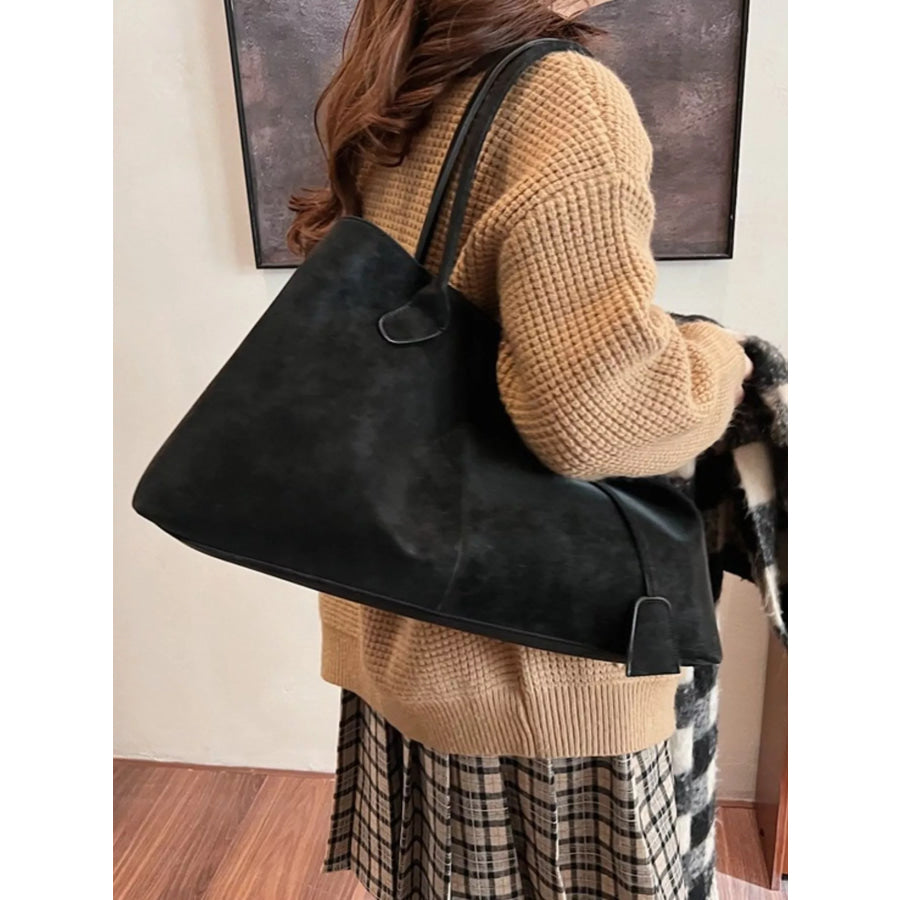 Large Capacity Tote Bag Black / onesize Apparel and Accessories