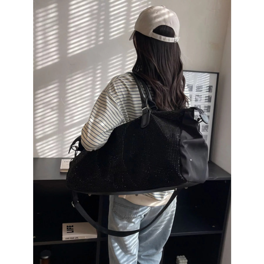 Large Capacity Travel Bag Black / One Size Apparel and Accessories