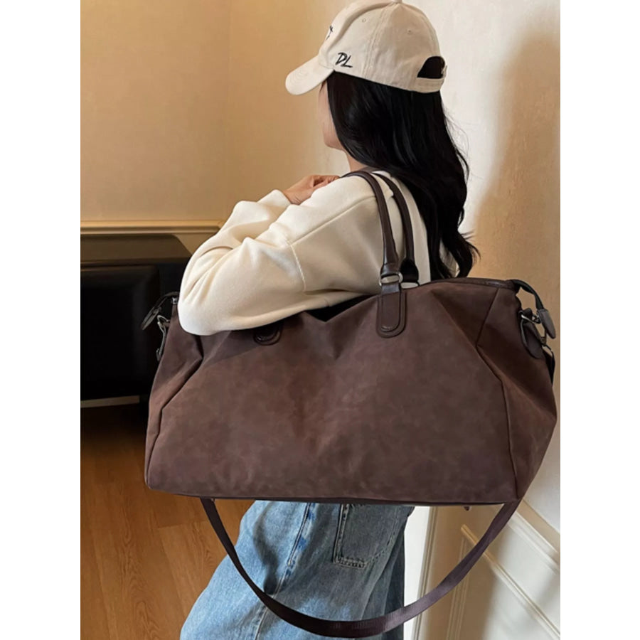 Large Capacity Travel Bag Chocolate / onesize Apparel and Accessories