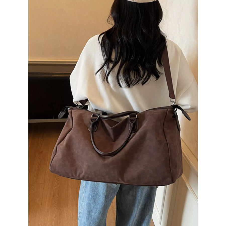 Large Capacity Travel Bag Chocolate / onesize Apparel and Accessories