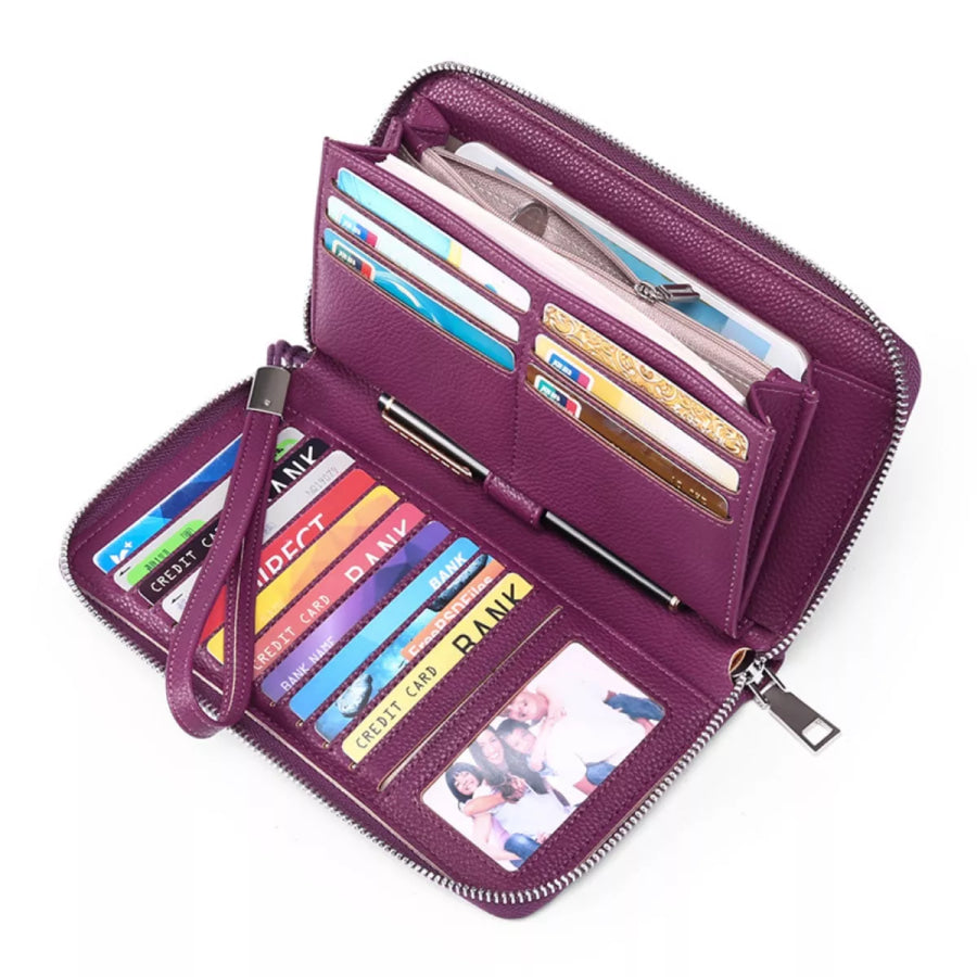 Large Capacity Wallet Cerise / ONESIZE Apparel and Accessories