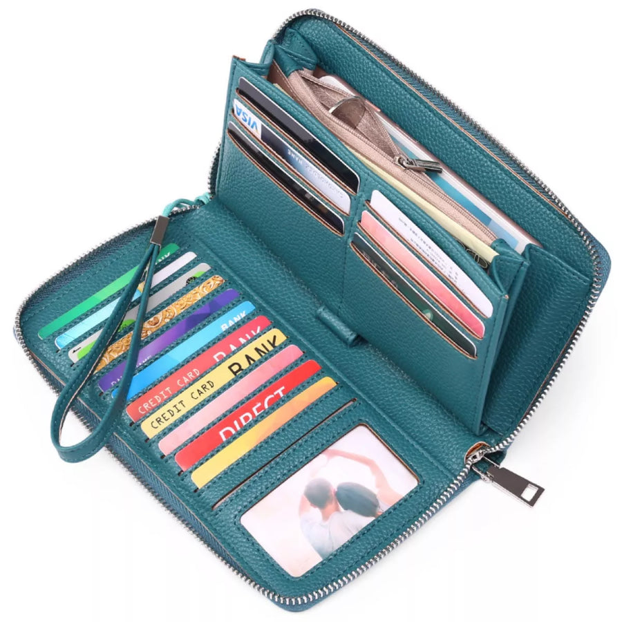 Large Capacity Wallet Turquoise / ONESIZE Apparel and Accessories